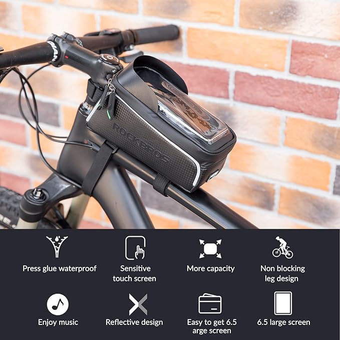 ROCKBROS® - Bolso de marco para Bicicleta